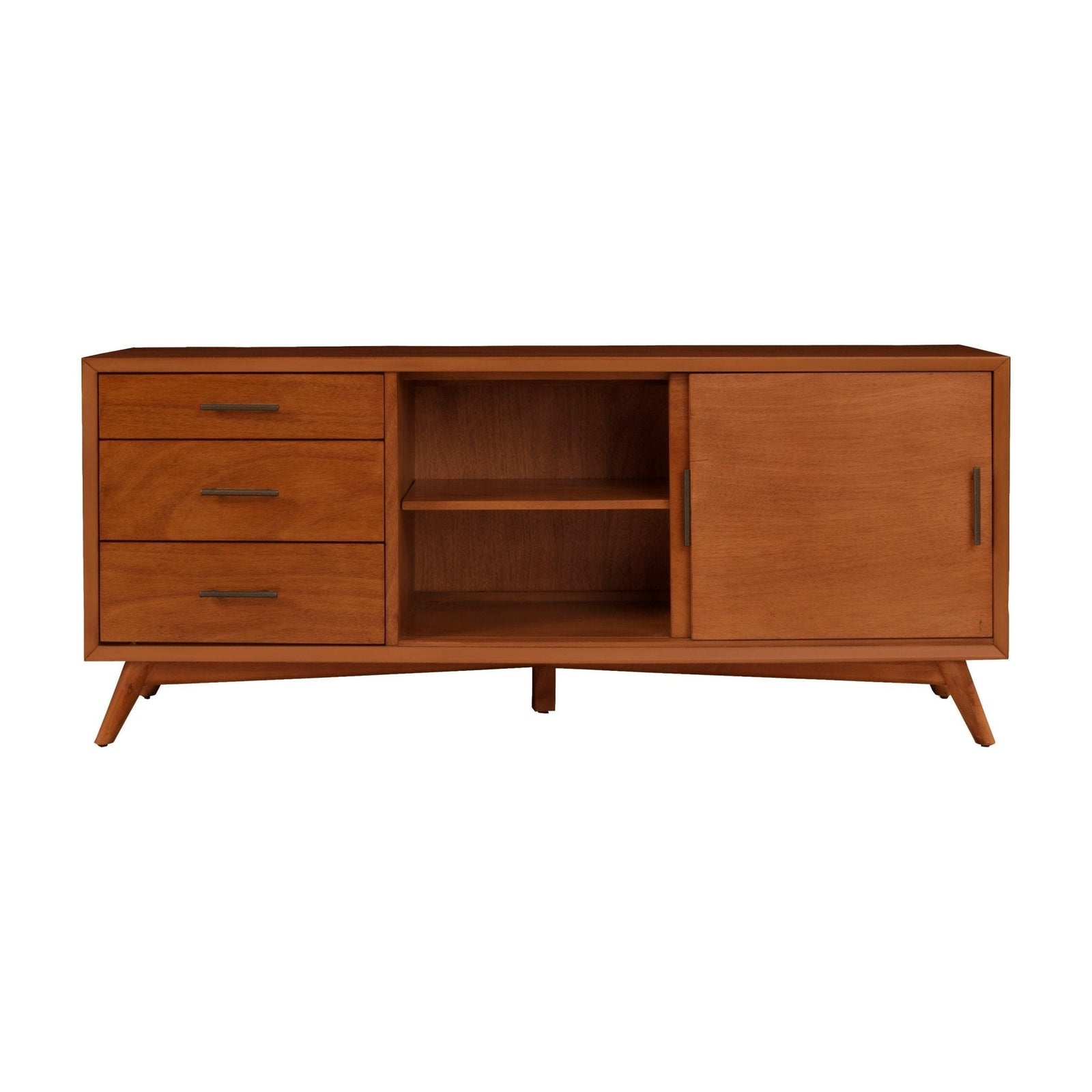 Consola de TV grande Flynn, color castaño