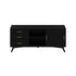 Consola de TV grande Flynn, color negro