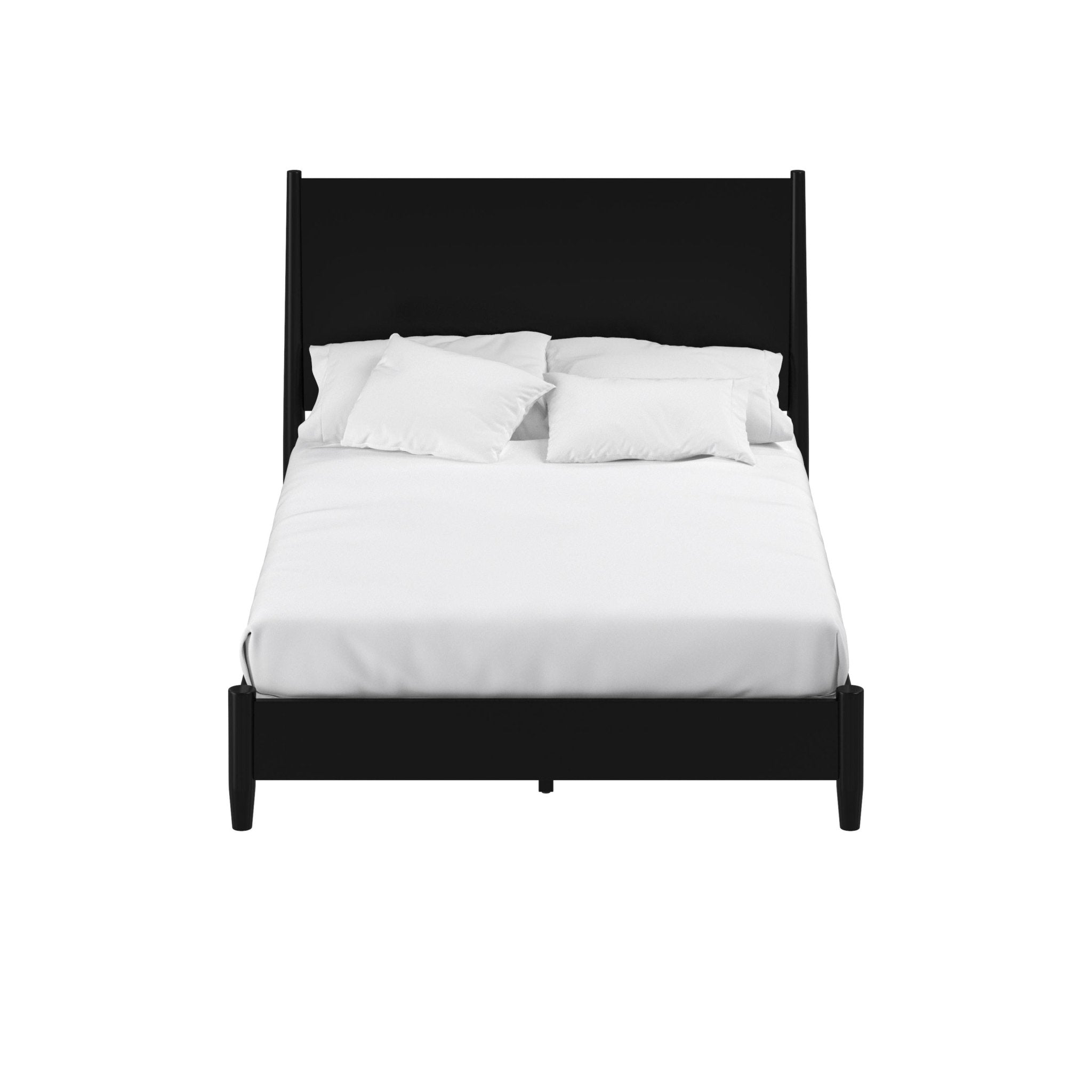 Cama con paneles Flynn, color negro