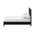Cama con paneles Flynn, color negro