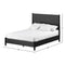 Cama con paneles Flynn, color negro