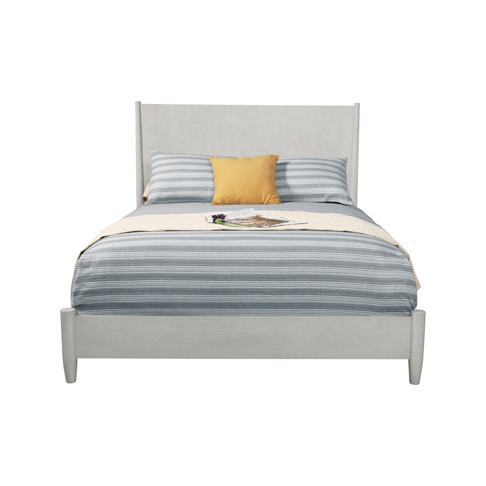 Cama con paneles Flynn, color gris