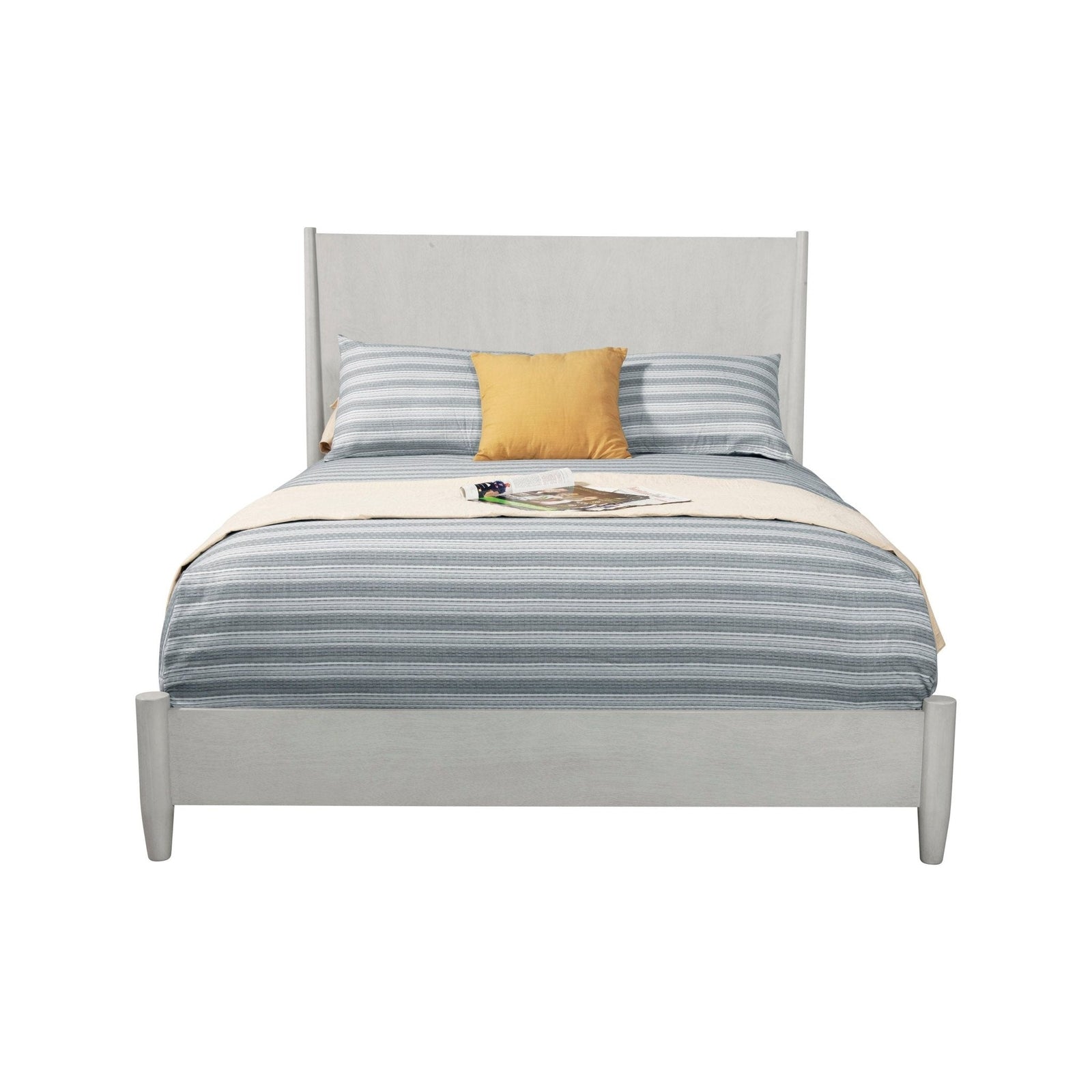 Cama con paneles Flynn, color gris