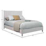 Cama con paneles Flynn, color gris