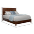 Cama con paneles Flynn, nogal