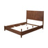Cama con paneles Flynn, nogal