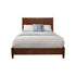 Cama con paneles Flynn, nogal
