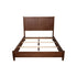 Cama con paneles Flynn, nogal