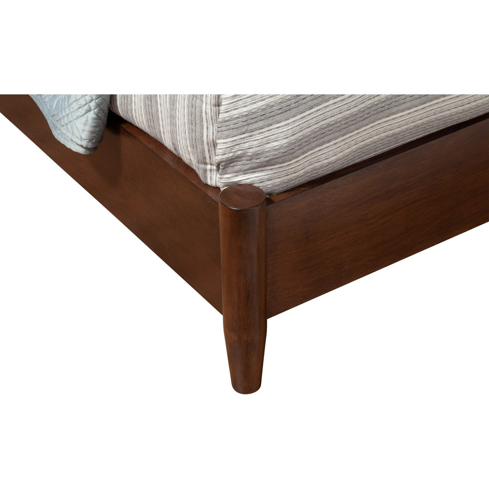 Cama con paneles Flynn, nogal