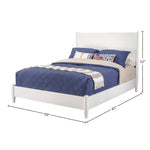 Cama con paneles Flynn, color blanco