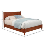 Cama de plataforma Flynn, color castaño
