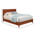 Cama de plataforma Flynn, color castaño