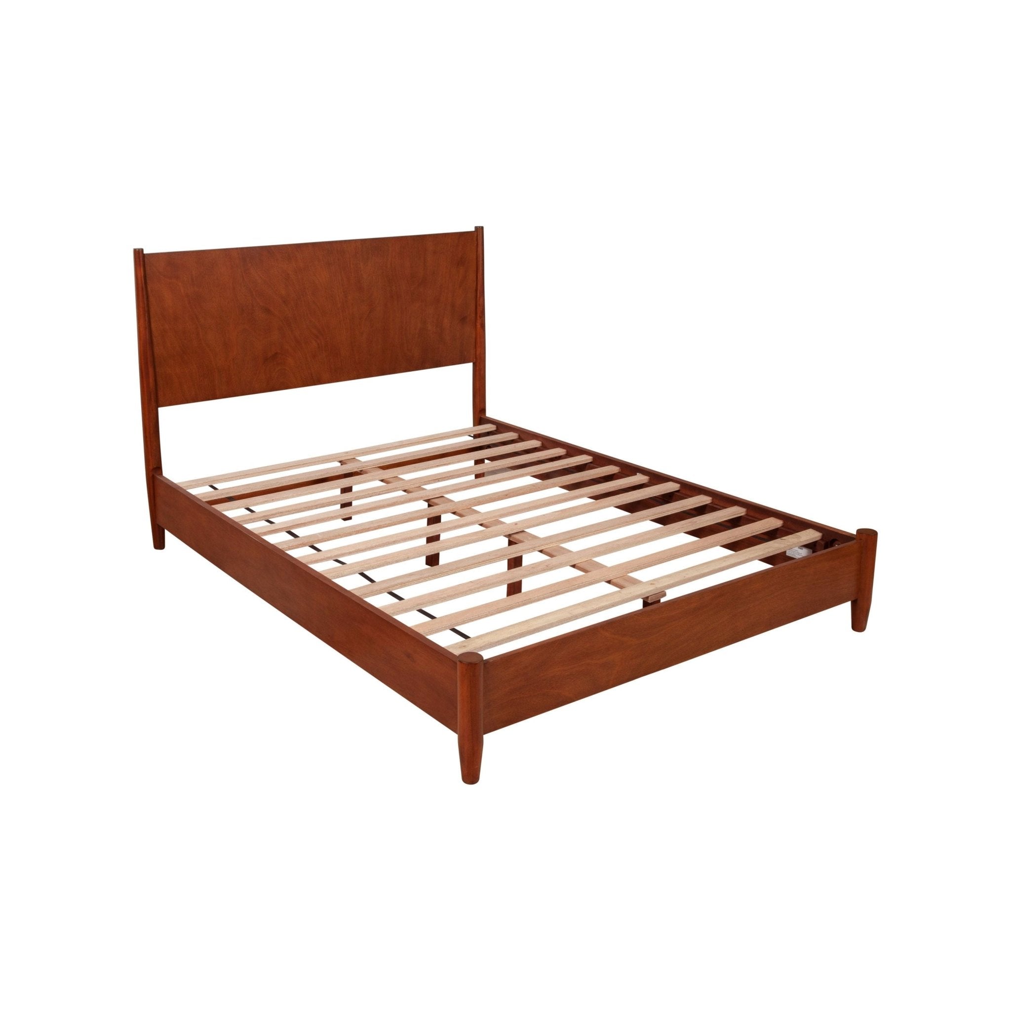 Cama de plataforma Flynn, color castaño