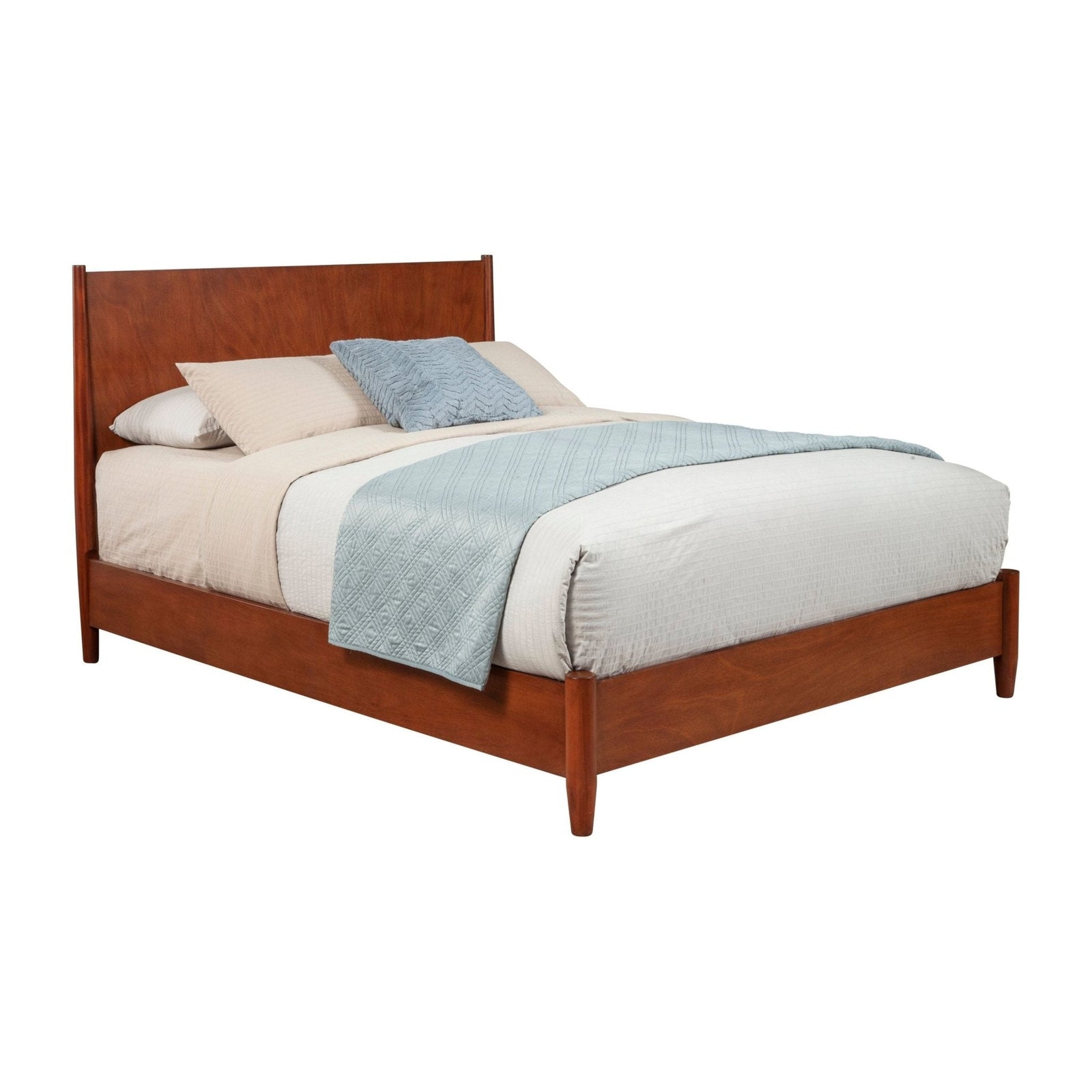 Cama de plataforma Flynn, color castaño