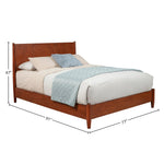 Cama de plataforma Flynn, color castaño