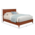 Cama de plataforma Flynn, color castaño