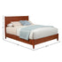 Cama de plataforma Flynn, color castaño