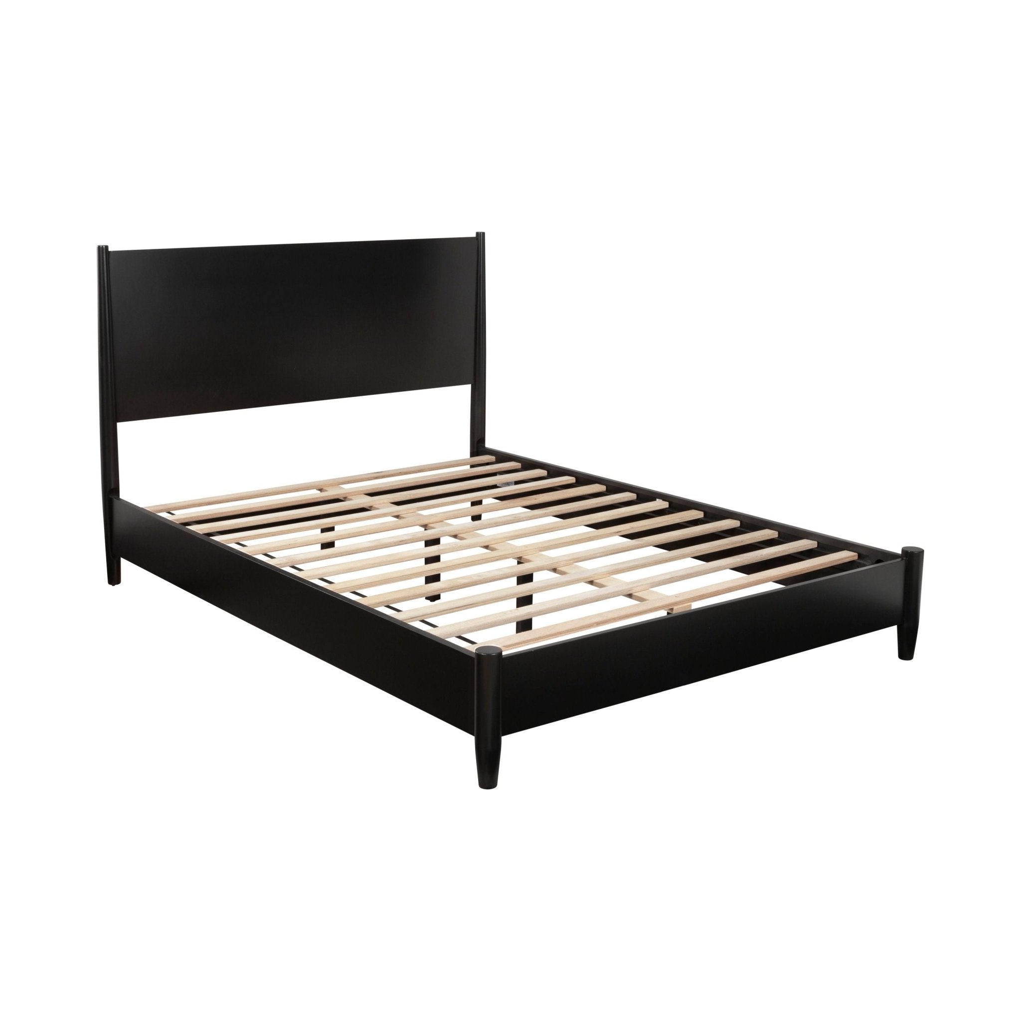 Cama con plataforma Flynn, color negro