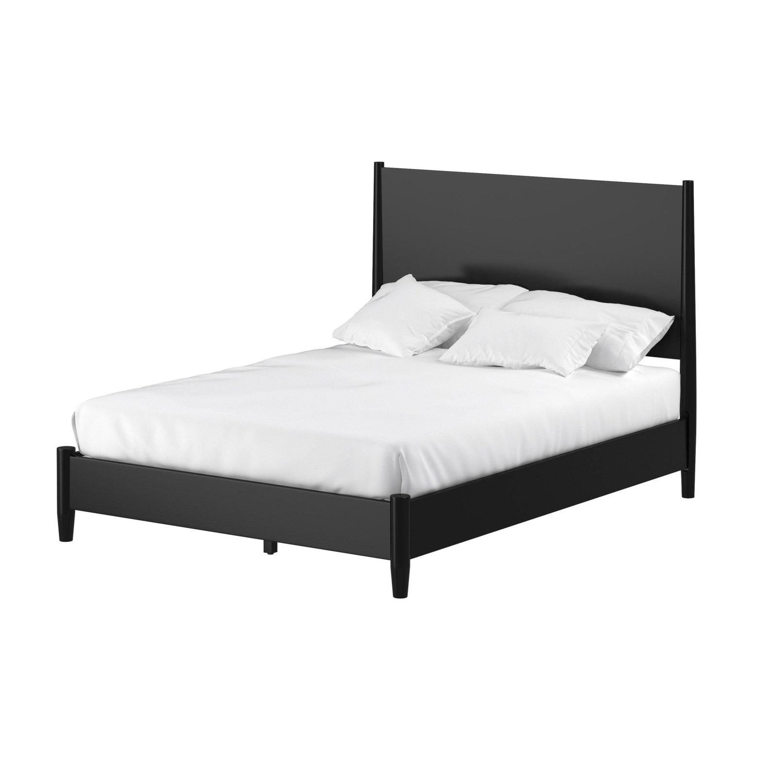 Cama con plataforma Flynn, color negro