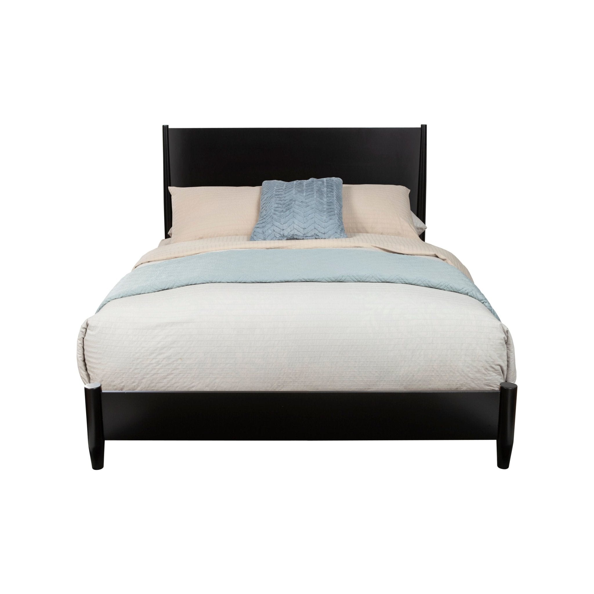 Cama con plataforma Flynn, color negro