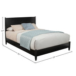 Cama con plataforma Flynn, color negro