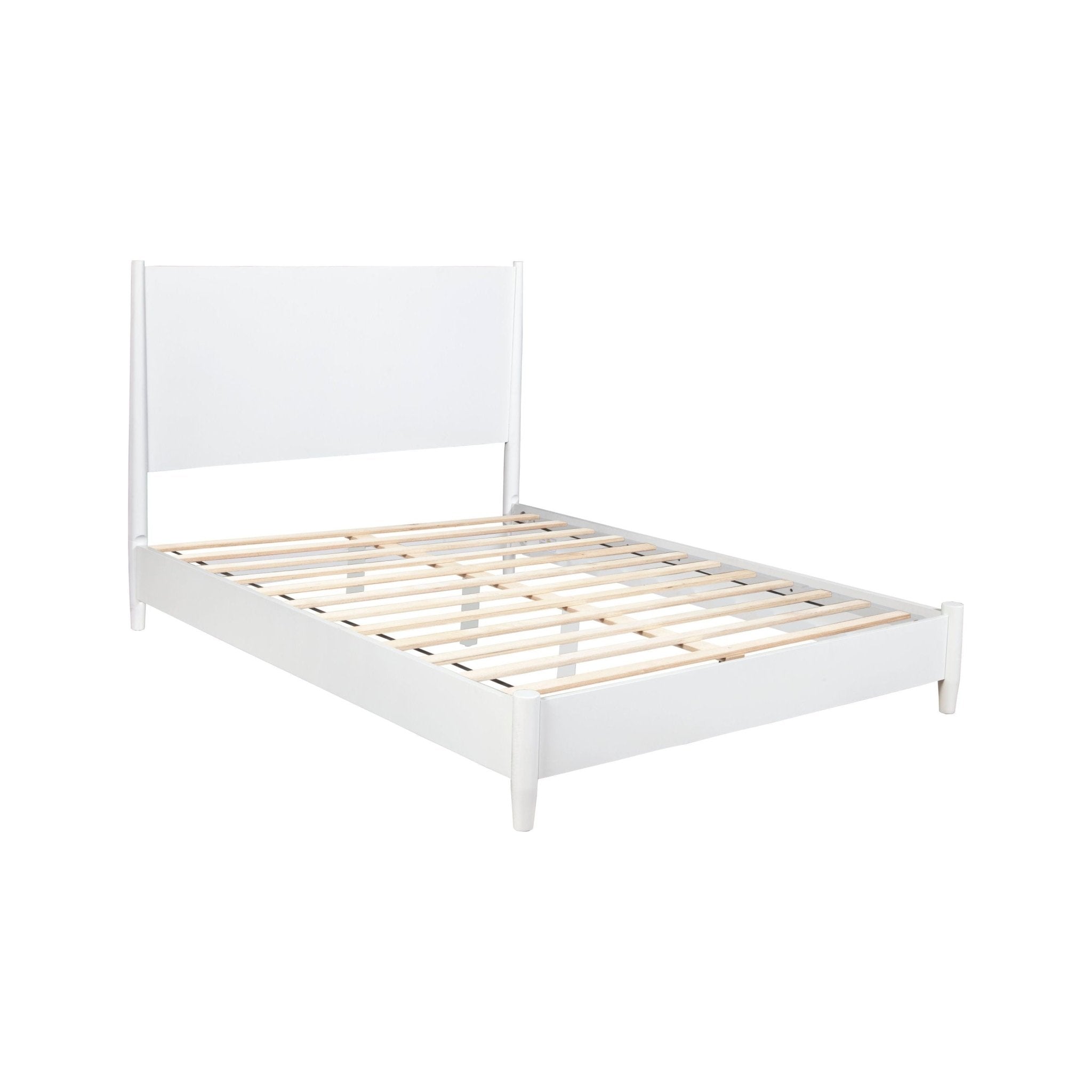 Cama con plataforma Flynn, color blanco