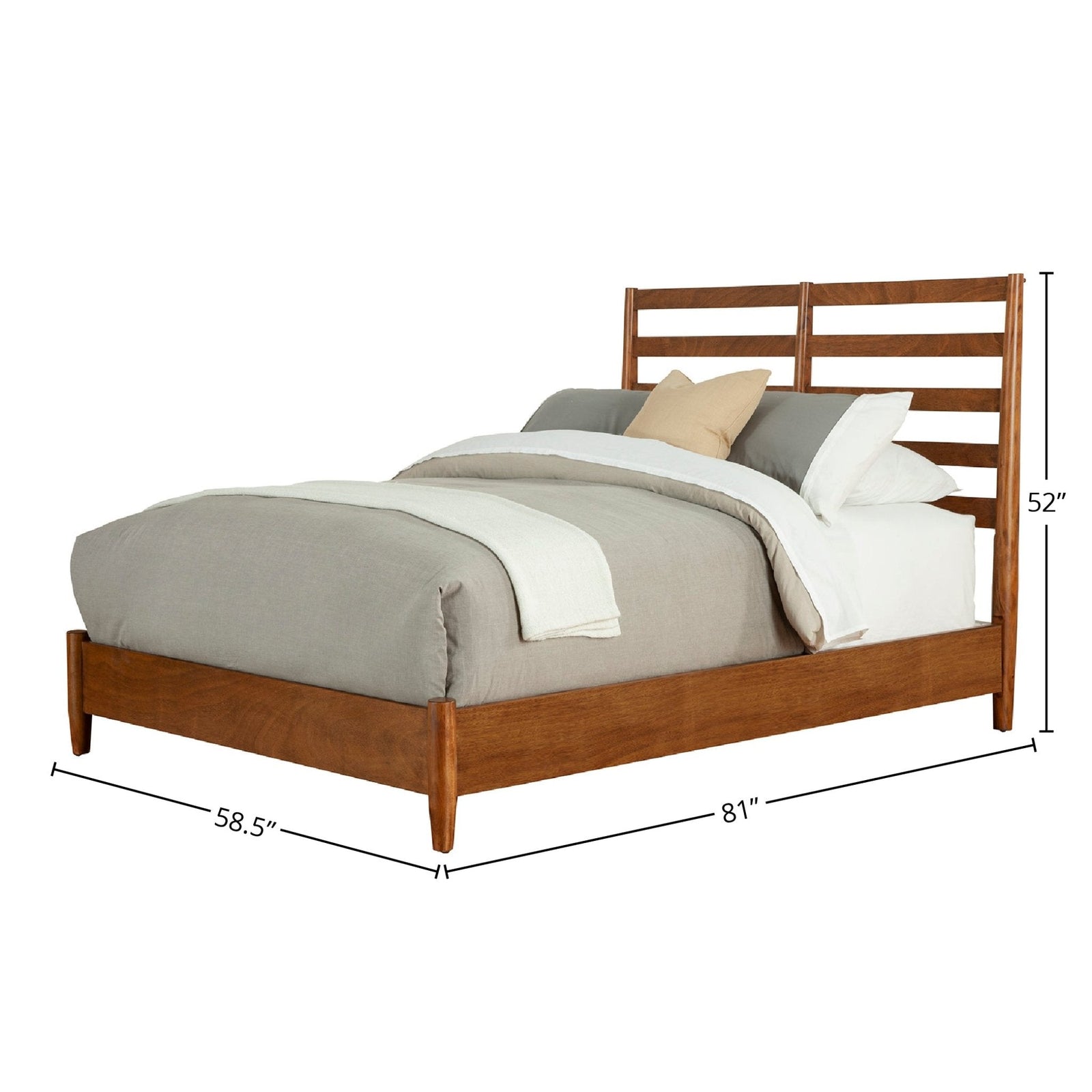 Cama retro Flynn, color castaño