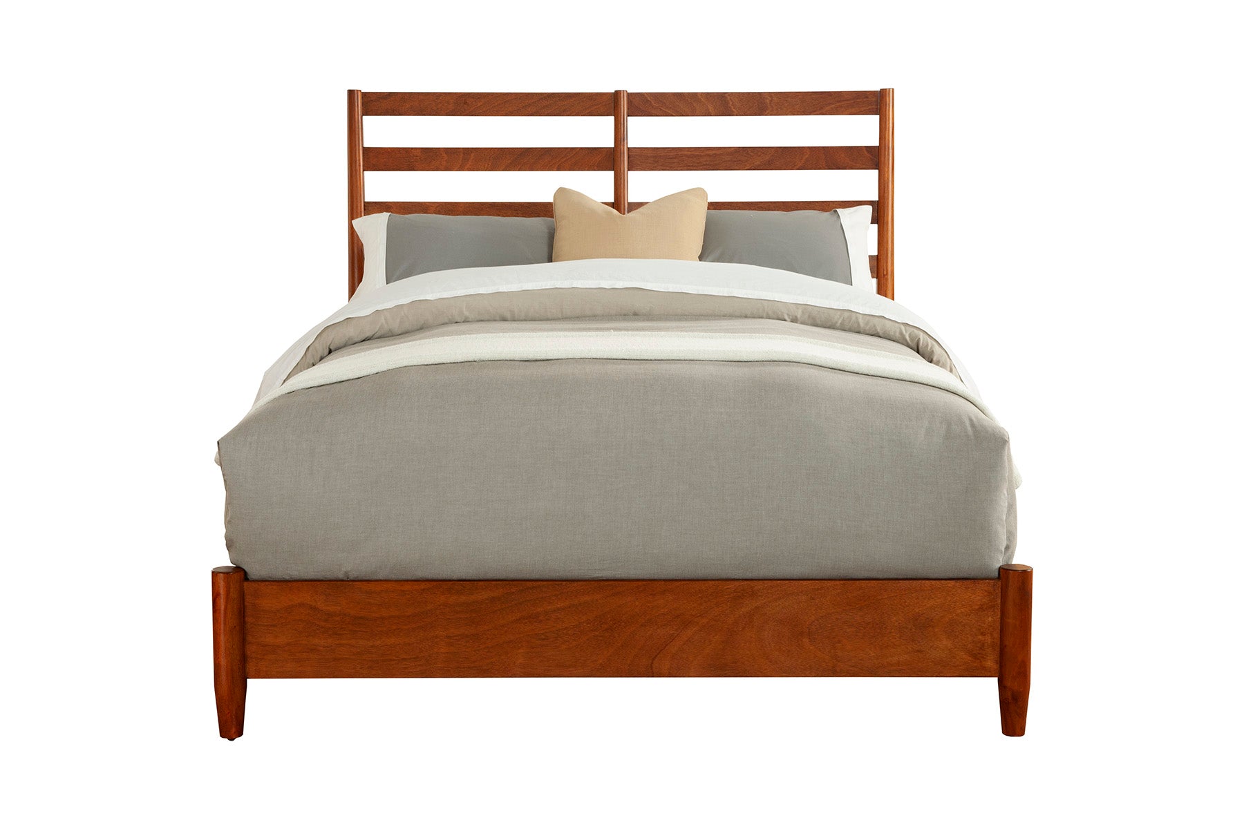 Cama retro Flynn, color castaño