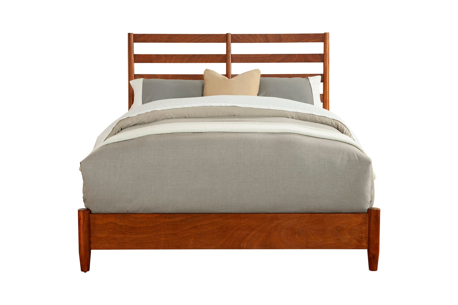 Cama retro Flynn, color castaño