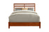 Cama retro Flynn, color castaño