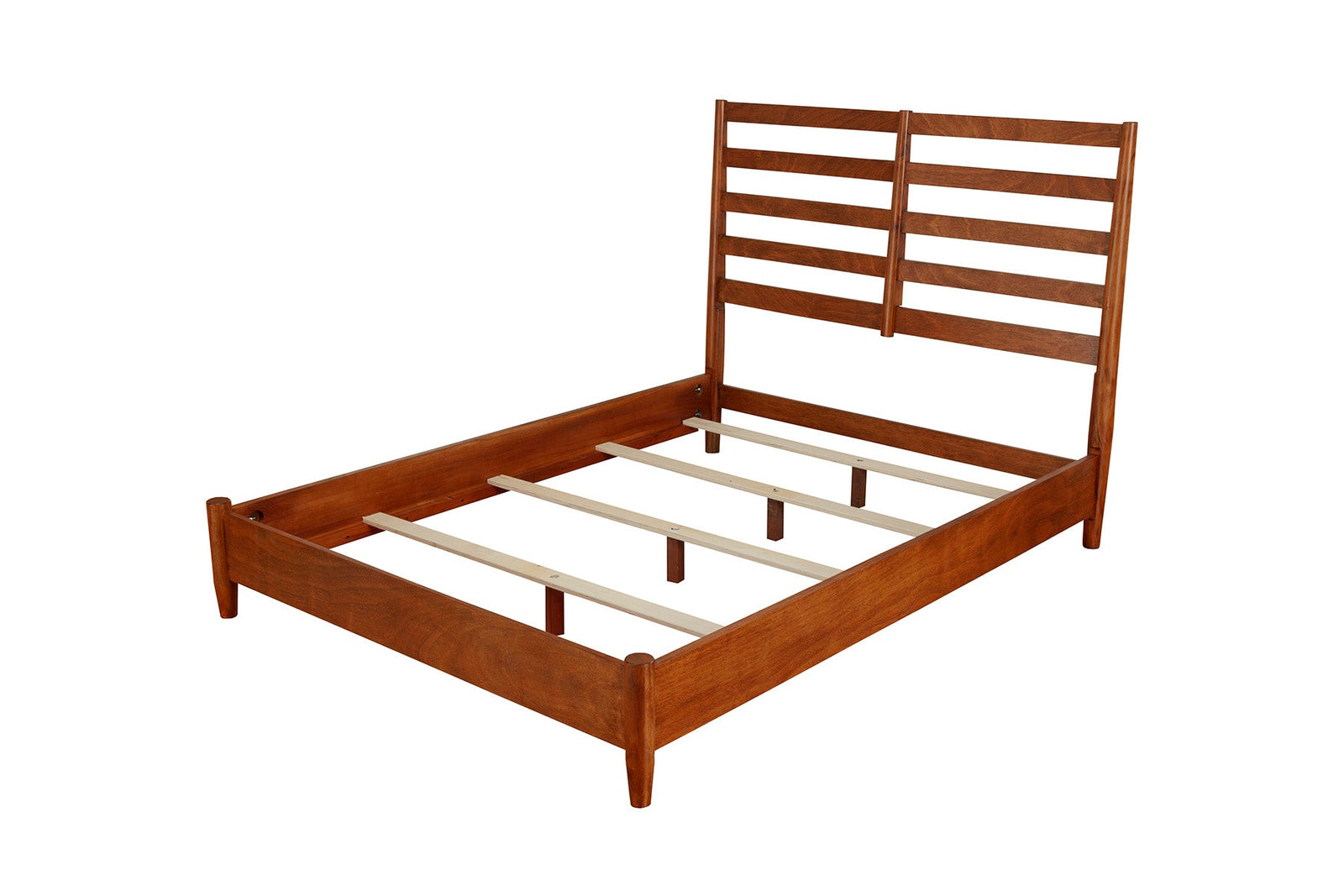 Cama retro Flynn, color castaño