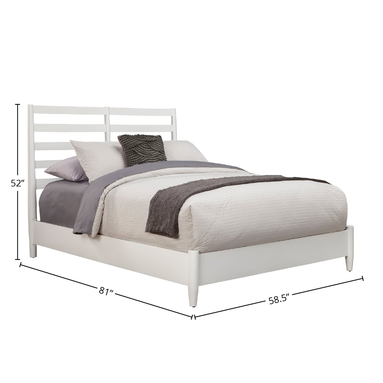 Cama retro Flynn, color blanco
