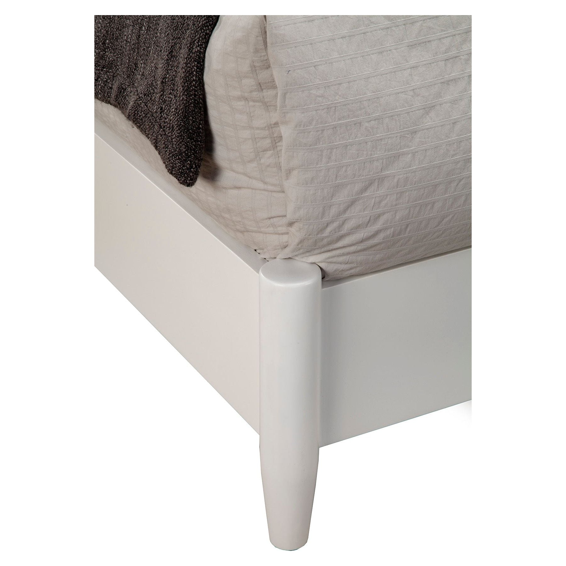 Cama retro Flynn, color blanco