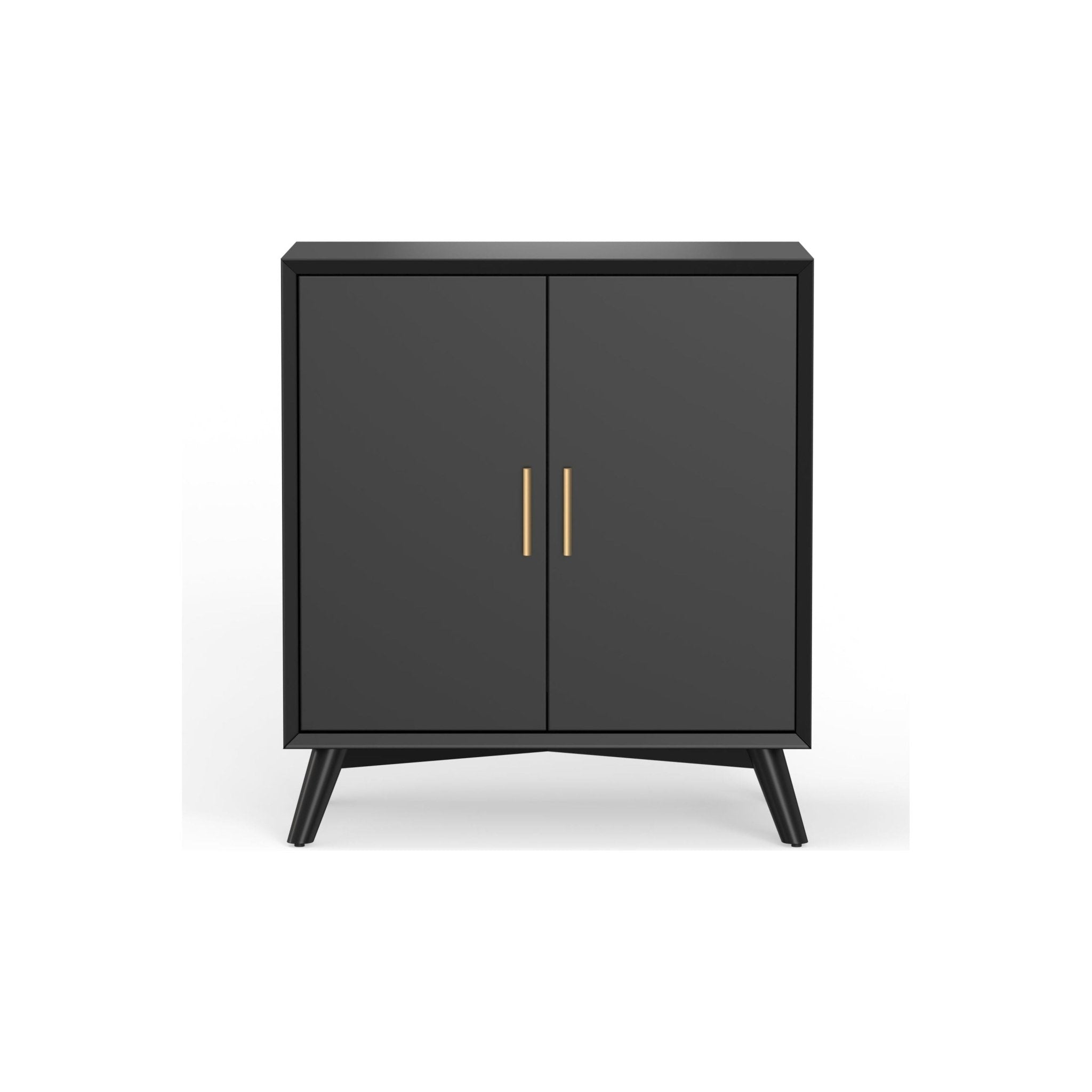 Mueble bar pequeño Flynn, color negro