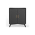 Mueble bar pequeño Flynn, color negro