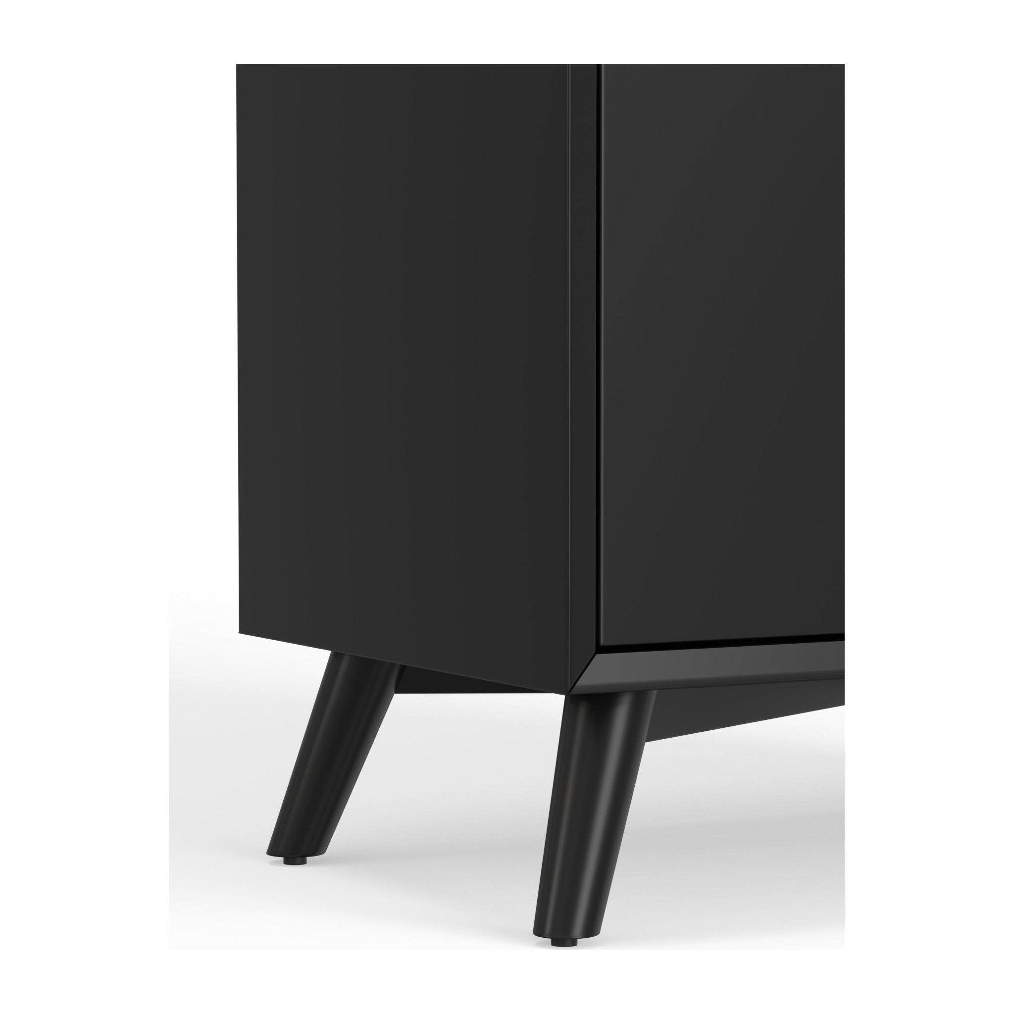 Mueble bar pequeño Flynn, color negro