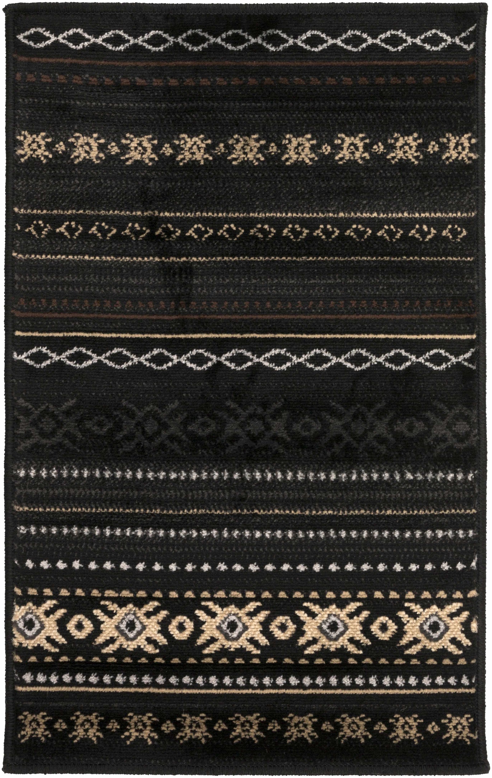 Alfombra occidental negra Fogertown