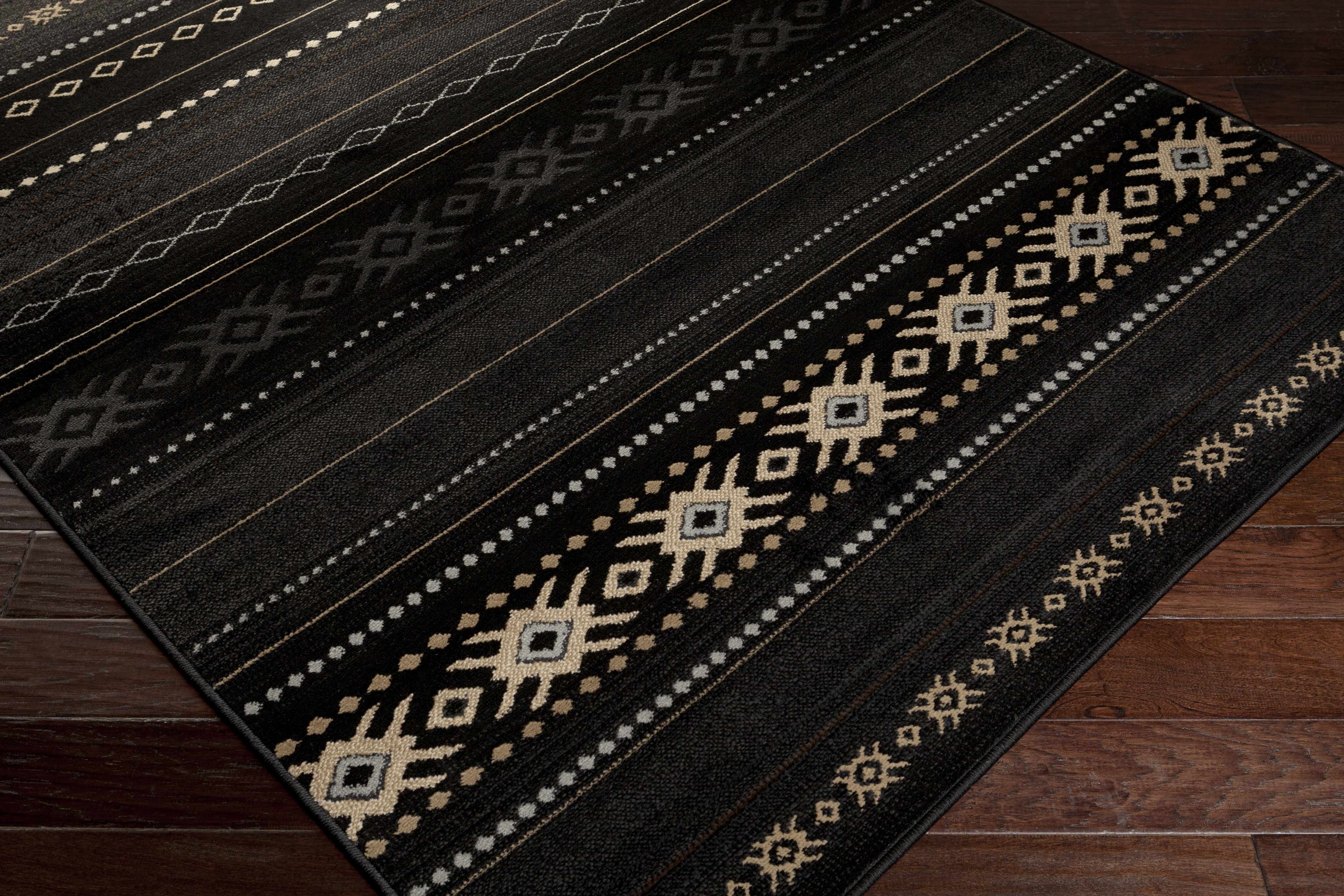 Alfombra occidental negra Fogertown