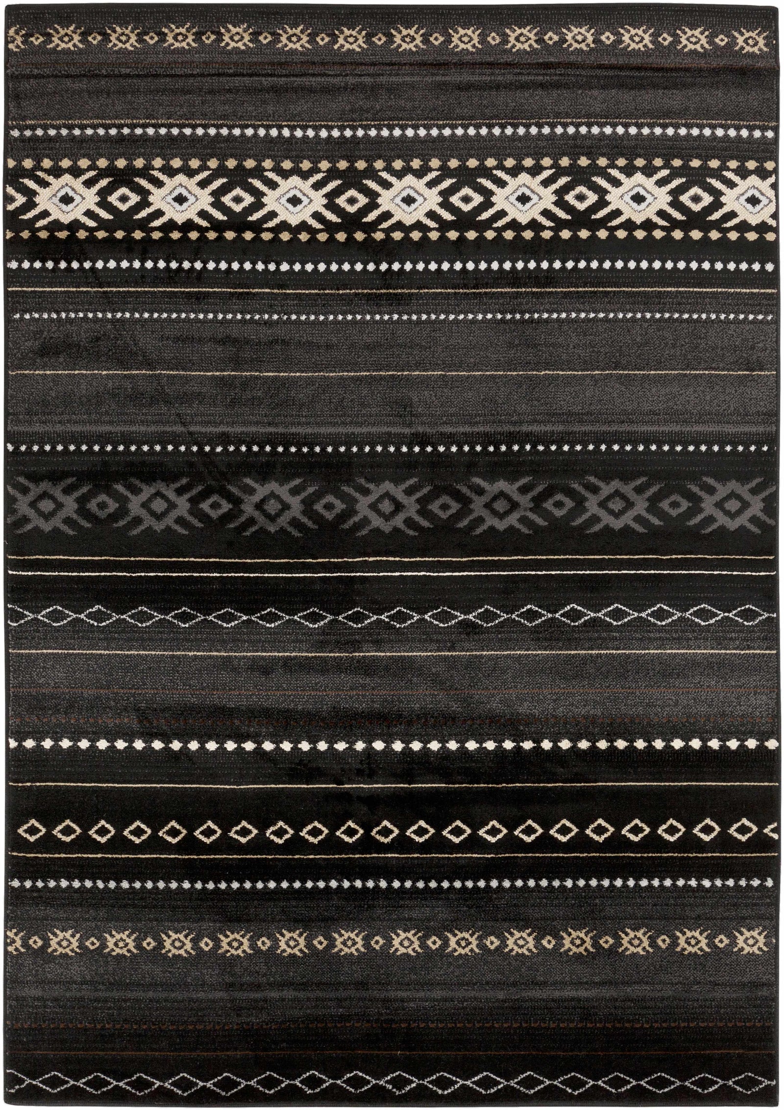 Alfombra occidental negra Fogertown