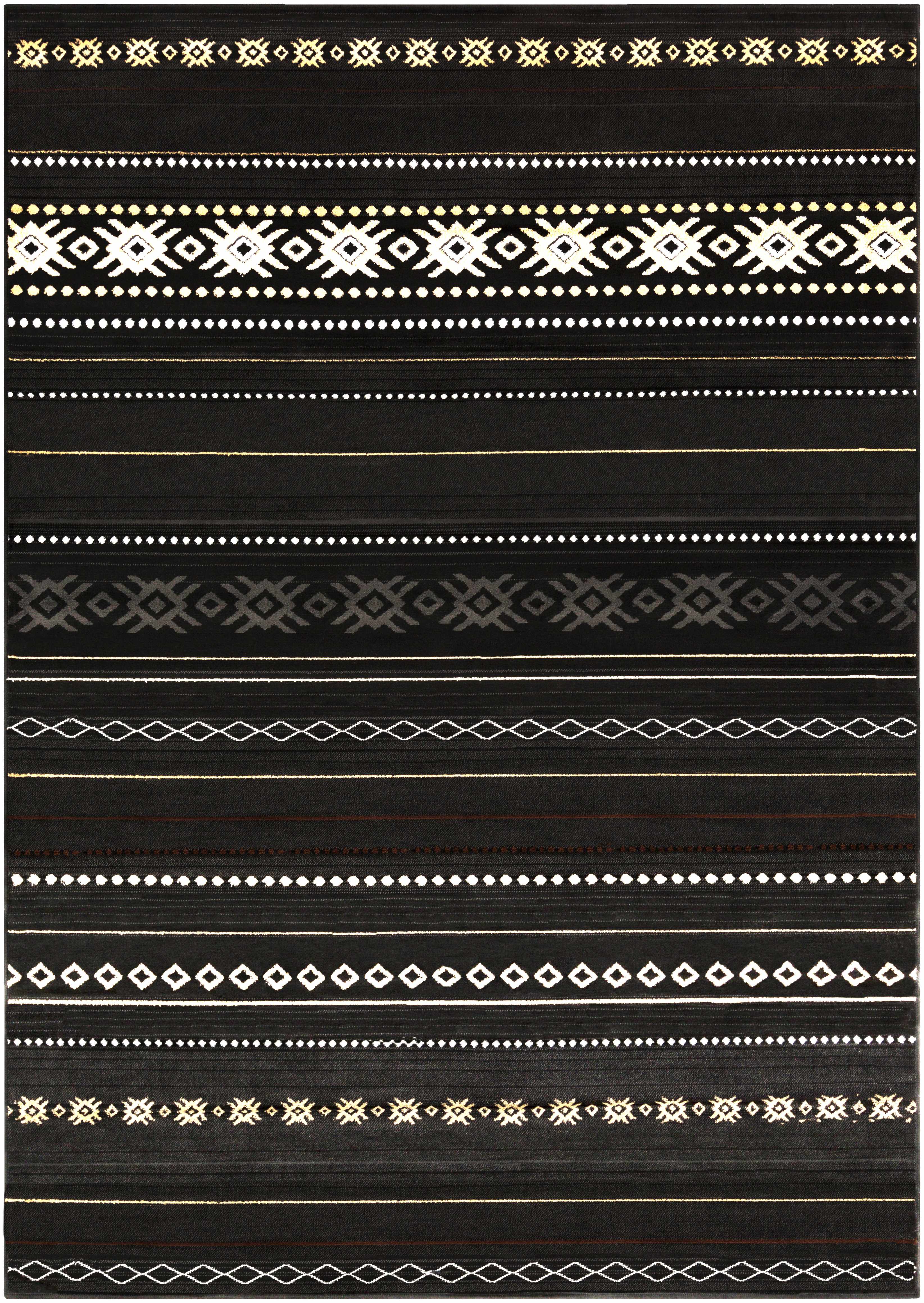 Alfombra occidental negra Fogertown