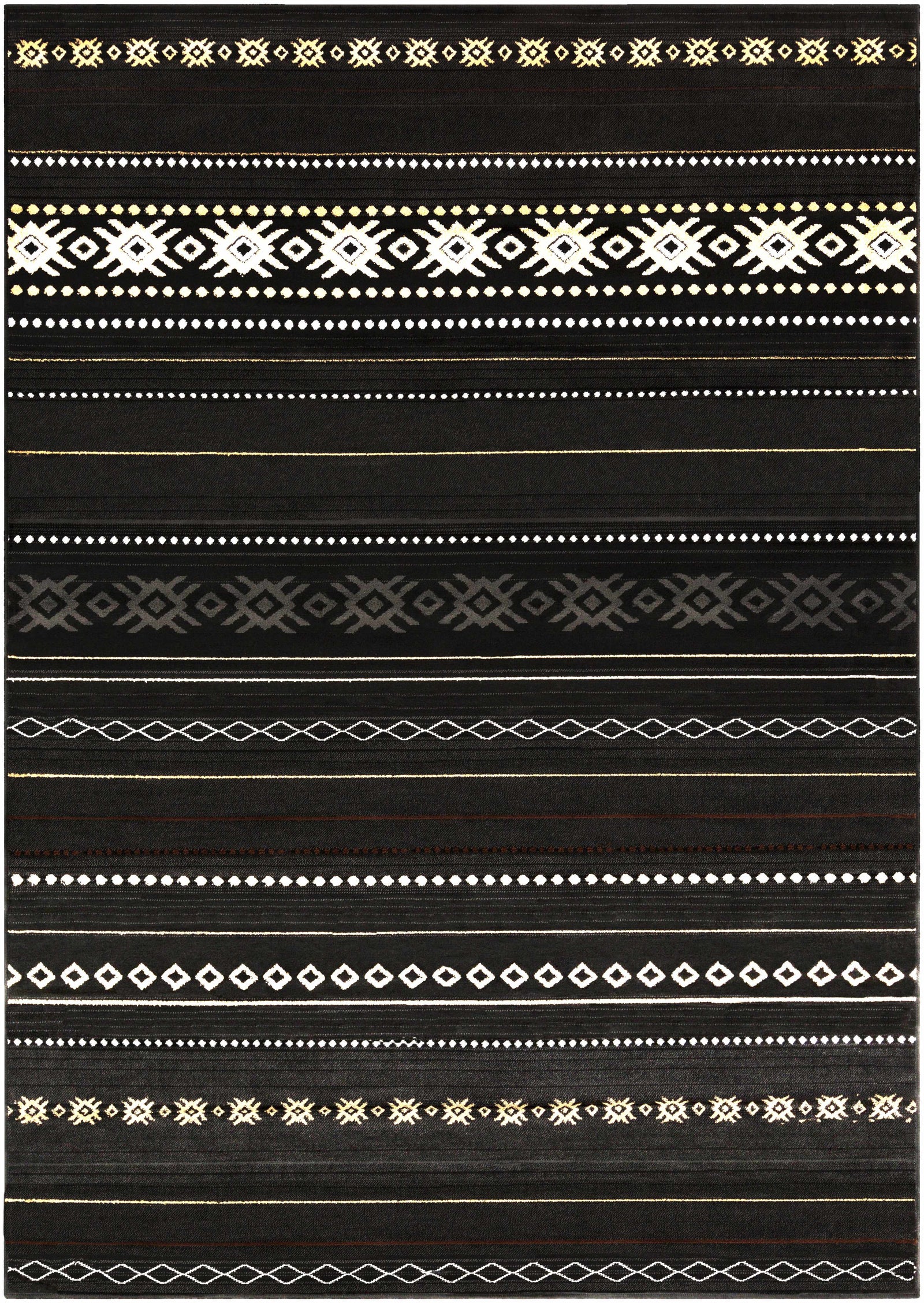 Alfombra occidental negra Fogertown
