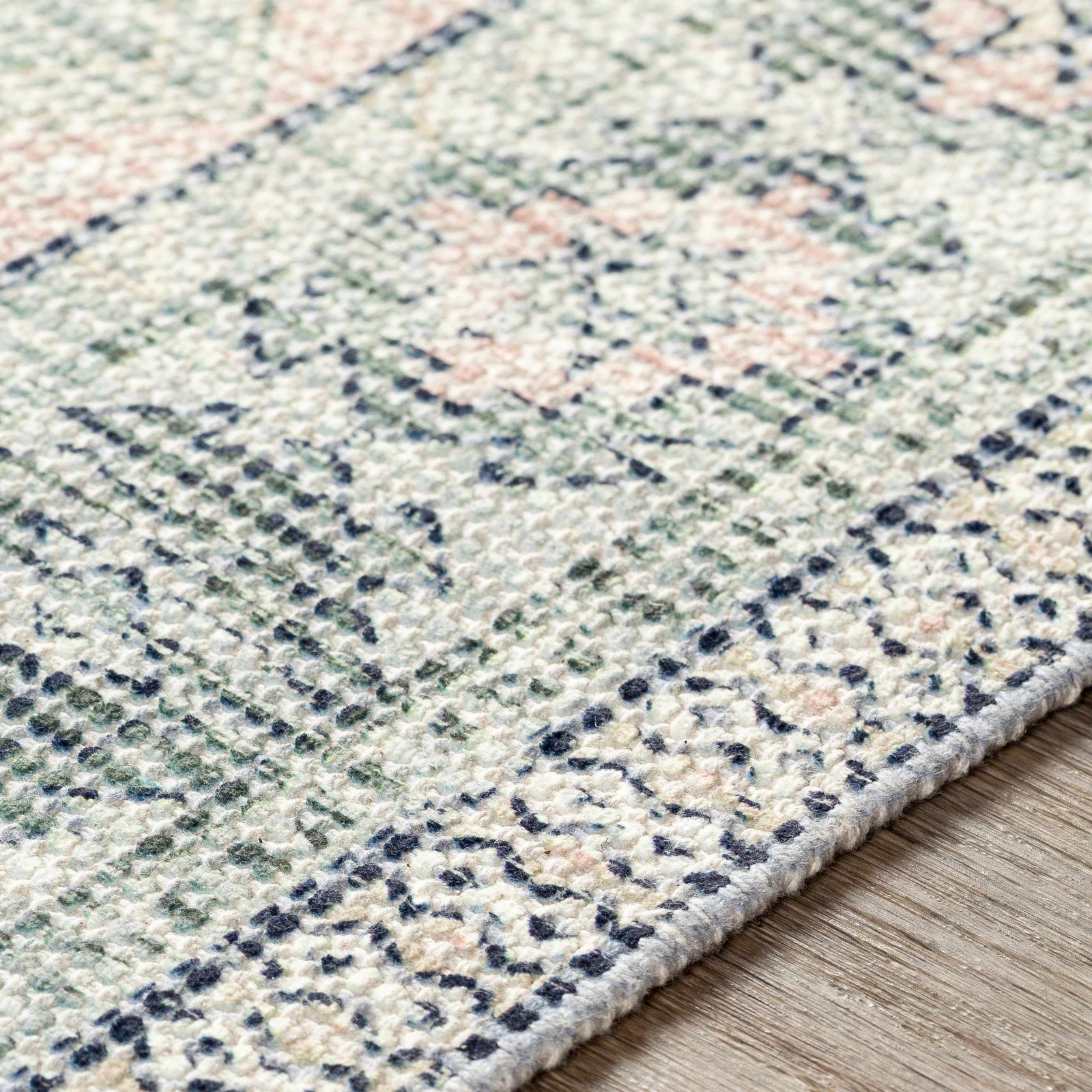 Alfombra de algodón verde salvia Foraker