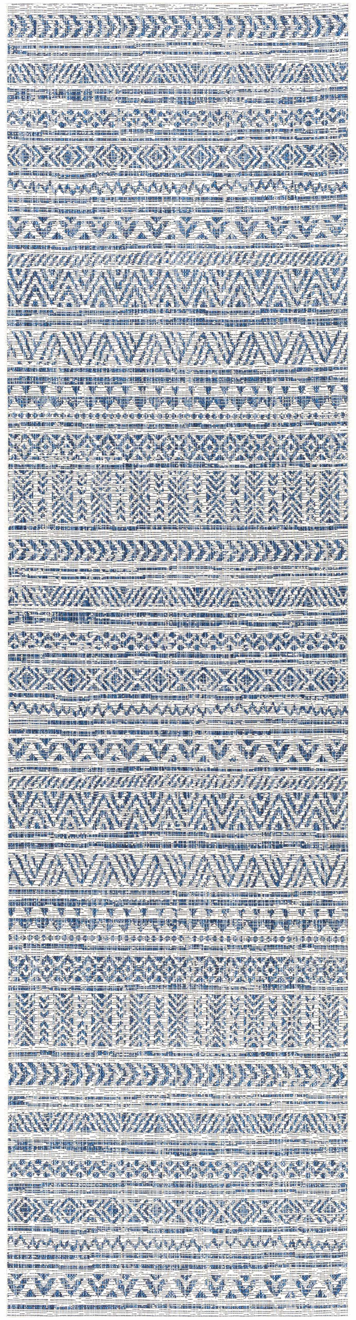 Alfombra de alto rendimiento con estampado integral Novato Navy