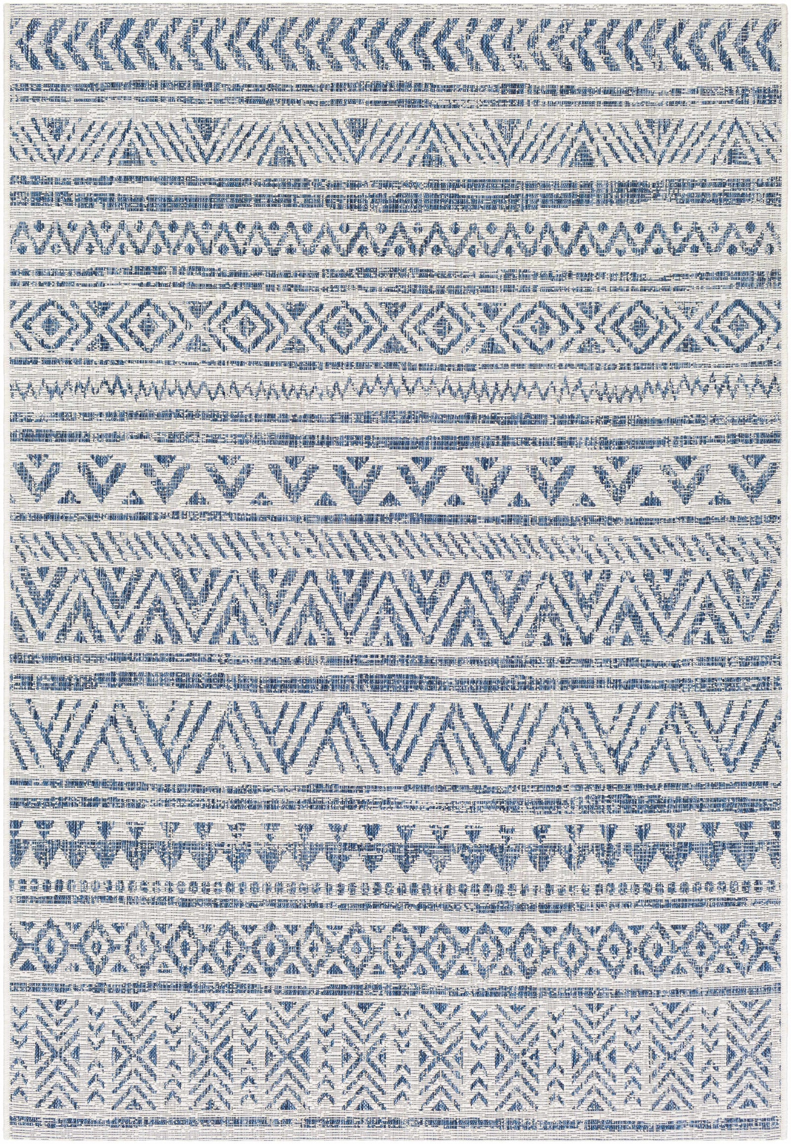 Alfombra de alto rendimiento con estampado integral Novato Navy