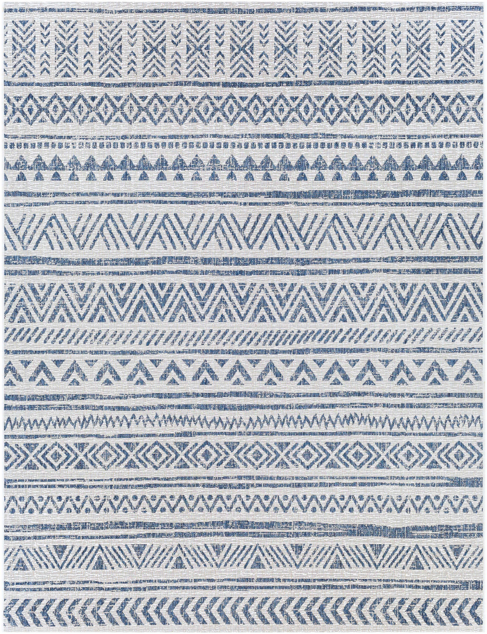 Alfombra de alto rendimiento con estampado integral Novato Navy