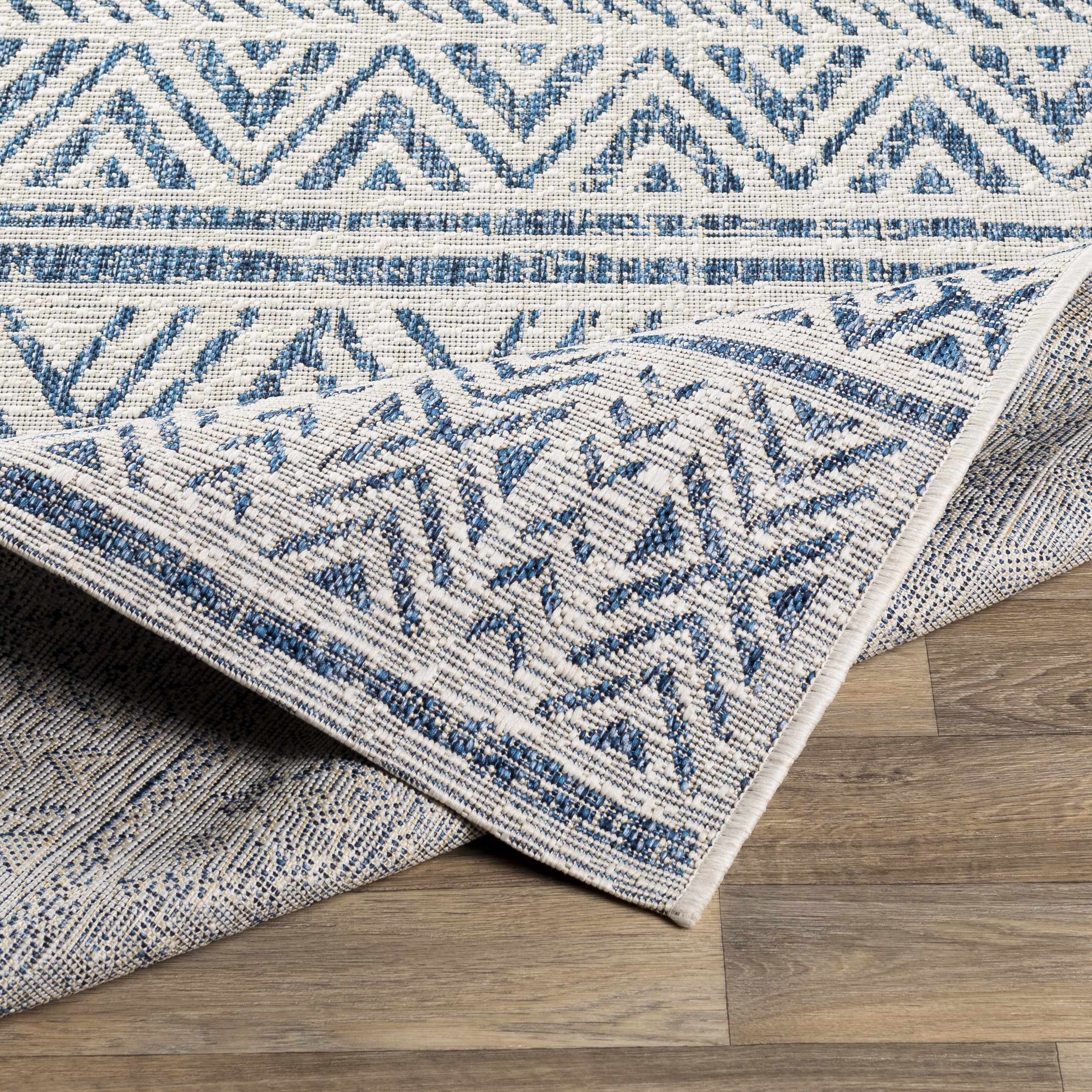 Alfombra de alto rendimiento con estampado integral Novato Navy