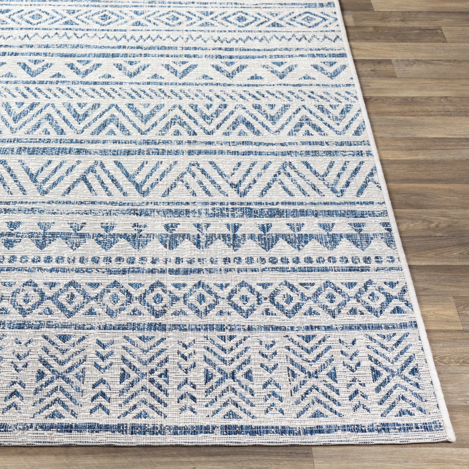 Alfombra de alto rendimiento con estampado integral Novato Navy