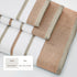 Decorative Cotton Stripe Bath Towel Set - Noelle Collection