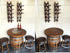 Juego de bar de vino artesanal n.° 1: Bar de whisky y vino con mesa de bar y taburetes para decorar tu bar.
