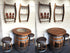 Juego de bar de vino artesanal n.° 2: Bar de whisky y vino con mesa de bar y taburetes para decorar tu bar.